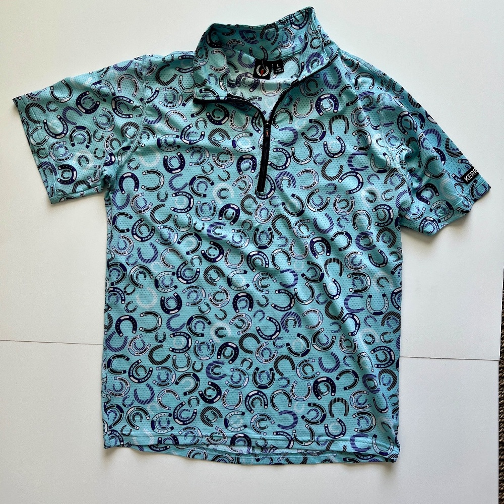 Kerrits Kids Summer Ride Ice Fil Short Sleeve Equestrian Shirt